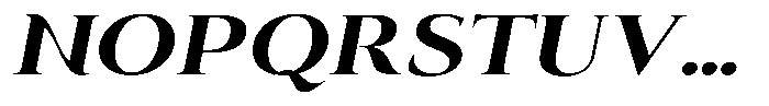 Eritza Bold Semi Expanded Italic Font UPPERCASE