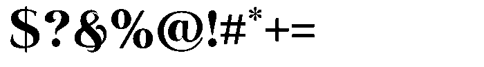 Eritza Bold Font OTHER CHARS