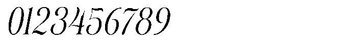 Eritza Condensed Italic Font OTHER CHARS