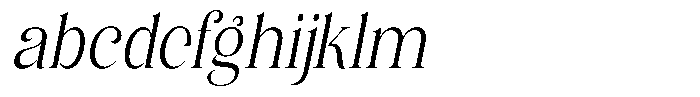 Eritza Condensed Italic FONT