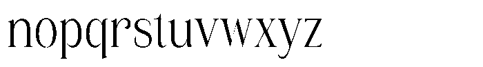 Eritza Condensed Font LOWERCASE