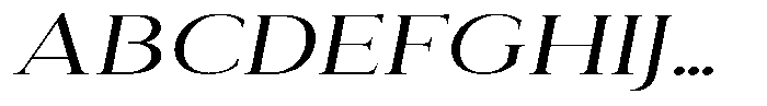 Eritza Expanded Italic Font UPPERCASE