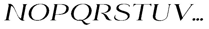 Eritza Expanded Italic Font UPPERCASE