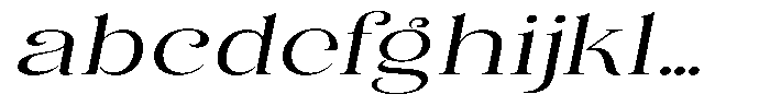 Eritza Expanded Italic FONT
