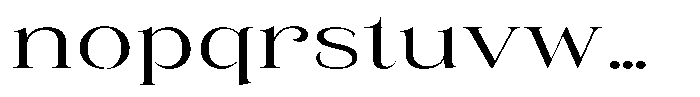 Eritza Expanded Font LOWERCASE