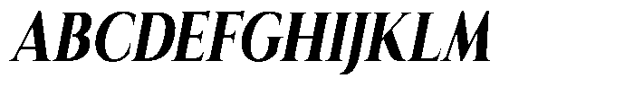 Eritza Extra Bold Condensed Italic Font UPPERCASE