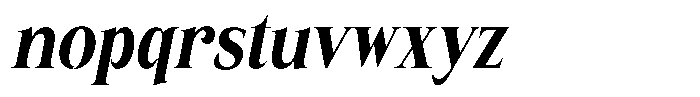 Eritza Extra Bold Condensed Italic Font LOWERCASE