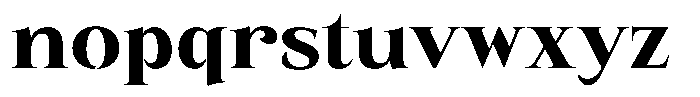 Eritza Extra Bold Font LOWERCASE