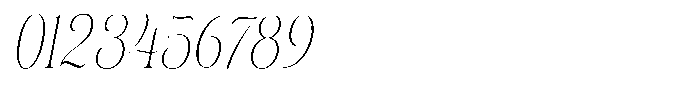 Eritza Extra Light Condensed Italic Font OTHER CHARS
