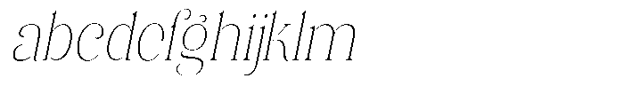 Eritza Extra Light Condensed Italic FONT