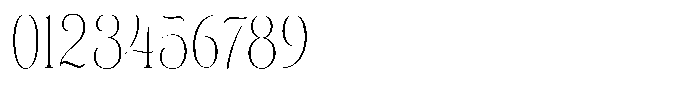 Eritza Extra Light Condensed Font OTHER CHARS