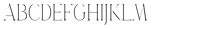 Eritza Extra Light Condensed Font UPPERCASE