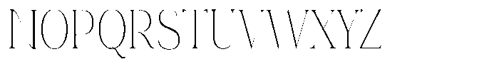 Eritza Extra Light Condensed Font UPPERCASE