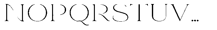 Eritza Extra Light Expanded Font UPPERCASE