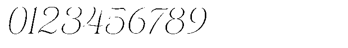 Eritza Extra Light Italic Font OTHER CHARS