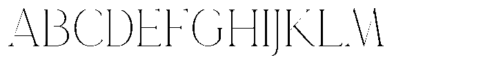 Eritza Extra Light Semi Condensed Font UPPERCASE