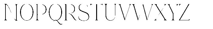 Eritza Extra Light Semi Condensed Font UPPERCASE