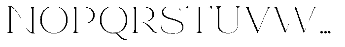 Eritza Extra Light Semi Expanded Font UPPERCASE