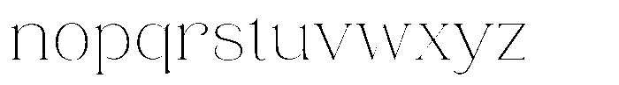 Eritza Extra Light Font LOWERCASE