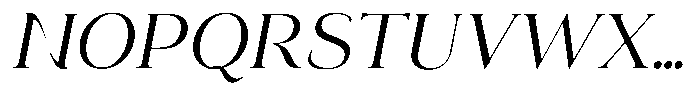 Eritza Italic Font UPPERCASE