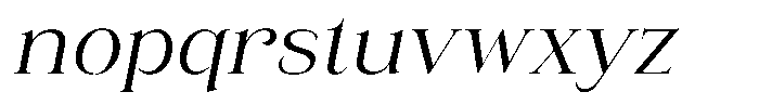 Eritza Italic Font LOWERCASE