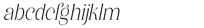 Eritza Light Condensed Italic FONT