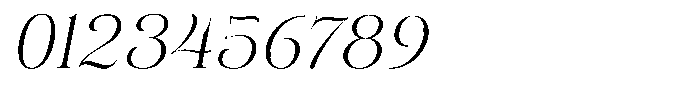 Eritza Light Italic Font OTHER CHARS