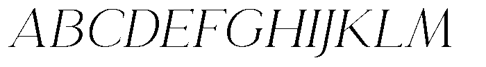 Eritza Light Italic Font UPPERCASE