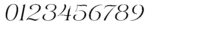 Eritza Light Semi Expanded Italic Font OTHER CHARS