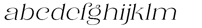 Eritza Light Semi Expanded Italic FONT