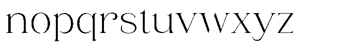 Eritza Light Font LOWERCASE