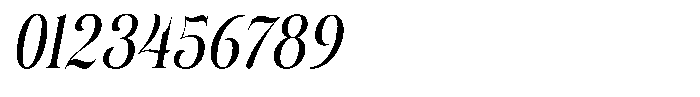 Eritza Medium Condensed Italic Font OTHER CHARS