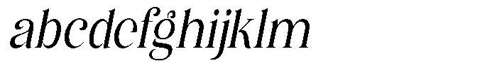 Eritza Medium Condensed Italic FONT