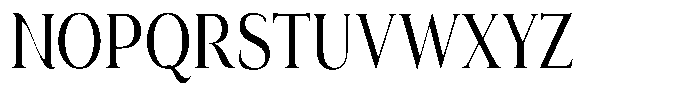 Eritza Medium Condensed Font UPPERCASE