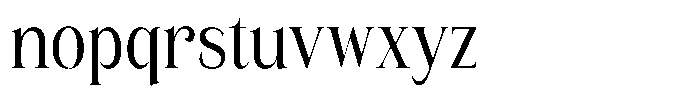 Eritza Medium Condensed Font LOWERCASE