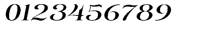 Eritza Medium Expanded Italic Font OTHER CHARS