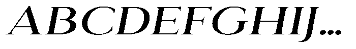 Eritza Medium Expanded Italic Font UPPERCASE