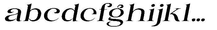 Eritza Medium Expanded Italic FONT