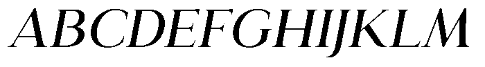 Eritza Medium Italic Font UPPERCASE