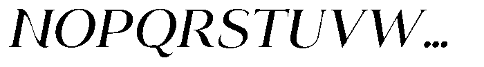 Eritza Medium Italic Font UPPERCASE