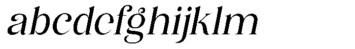 Eritza Medium Semi Condensed Italic FONT