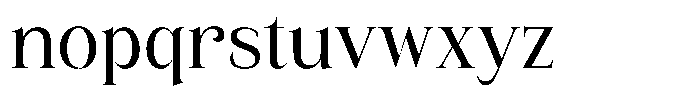 Eritza Medium Semi Condensed Font LOWERCASE