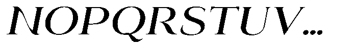 Eritza Medium Semi Expanded Italic Font UPPERCASE