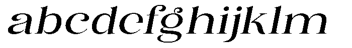 Eritza Medium Semi Expanded Italic FONT