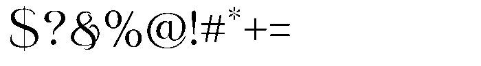 Eritza Regular Font OTHER CHARS