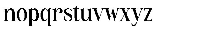 Eritza Semi Bold Condensed Font LOWERCASE
