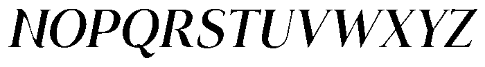 Eritza Semi Bold Semi Condensed Italic Font UPPERCASE