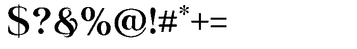 Eritza Semi Bold Font OTHER CHARS