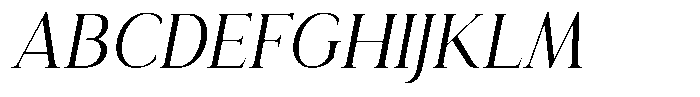 Eritza Semi Condensed Italic Font UPPERCASE