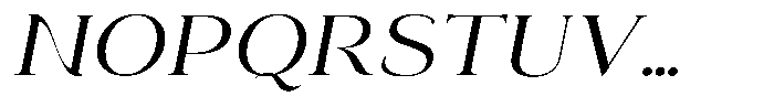Eritza Semi Expanded Italic Font UPPERCASE